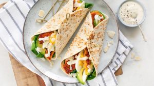 Caesarsalade wrap recept