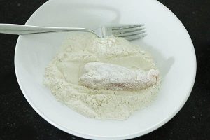 Caesarsalade wraps stap 1