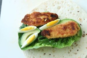 Caesarsalade wraps stap 6