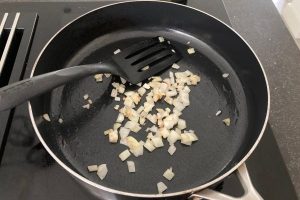 Pasta tonijn en spinazie stap 1