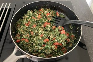 Pasta tonijn en spinazie stap 2