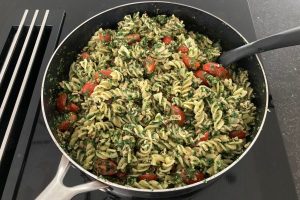 Pasta tonijn en spinazie stap 3