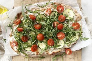 Pinsa met courgette stap 3