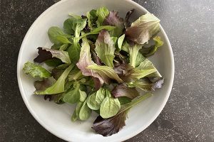 Salade brie en walnoten stap 1