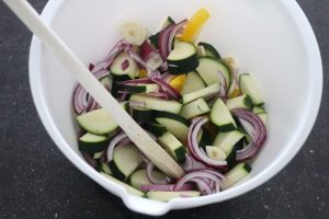 Groenten met feta uit de oven stap 1