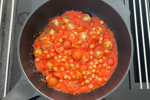 pasta kikkererwten paprikasaus stap 5