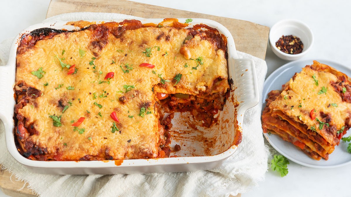 Pittige lasagne