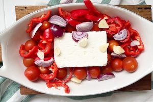 pasta met gebakken feta stap 2