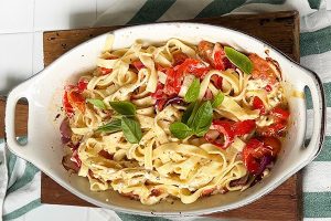 pasta met gebakken feta stap 6