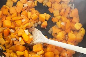 Pastaschotel met pompoen stap 2