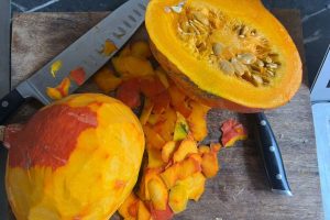 pompoenpuree maken stap 1