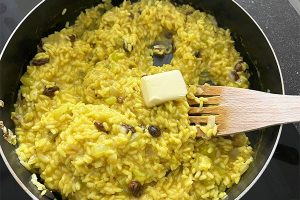 Saffraan risotto stap 4