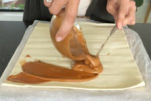 Speculaas bladerdeeg staf stap 1