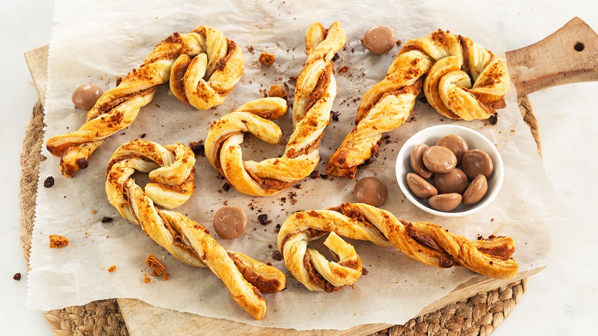 Speculaas bladerdeeg staf