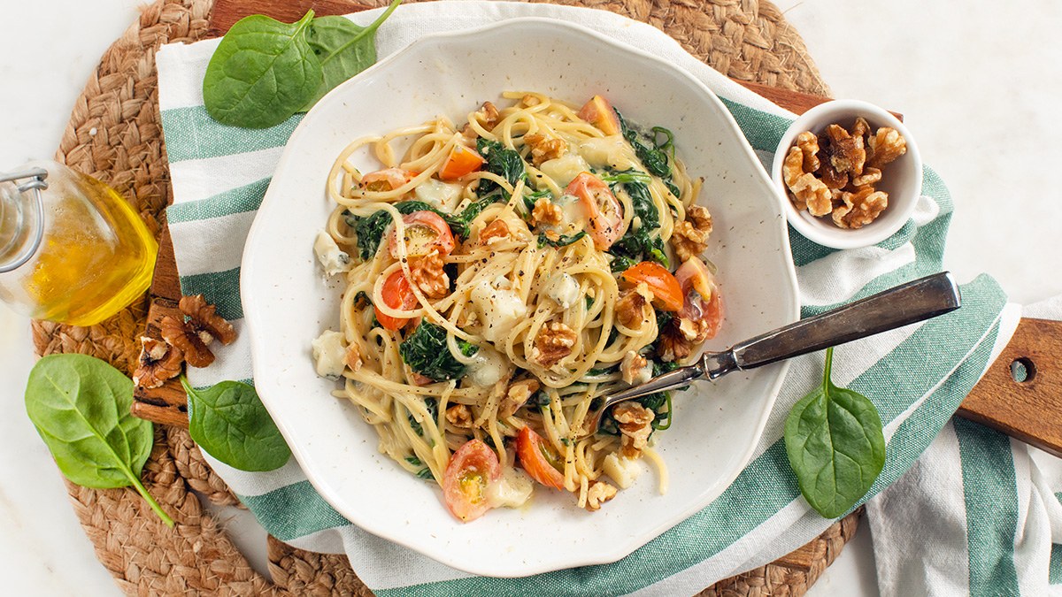 Pasta met gorgonzola