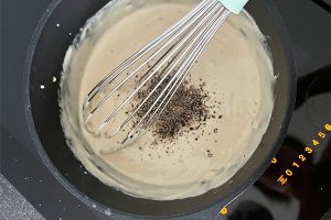 pepersaus maken stap 6