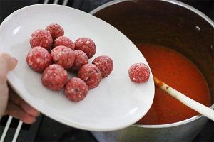 tomatensoep met balletjes stap 6