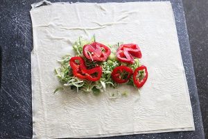 vis in filodeeg pakketjes stap 2