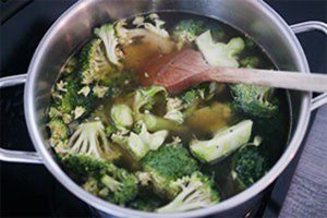 Broccoli cappuccino soep stap 1