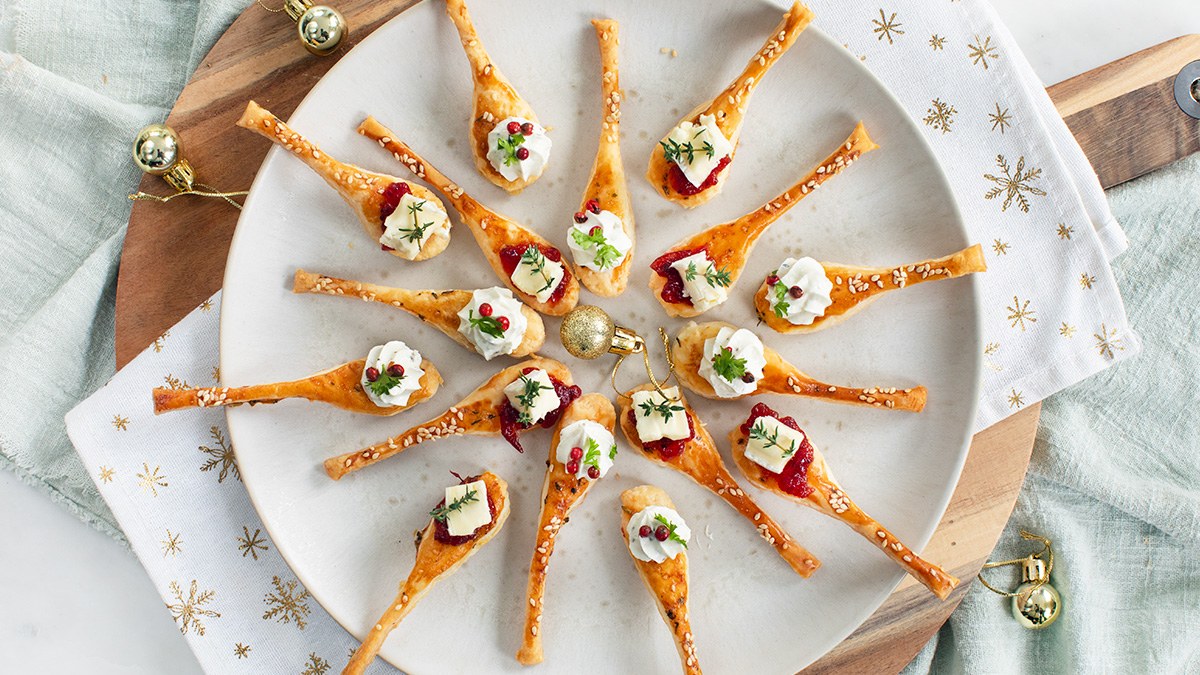 Bladerdeeg amuse lepels