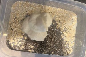 cheesecake overnight oats stap 2