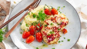 gegratineerde bloemkoolsteak recept