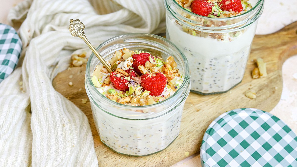 Cheesecake overnight oats