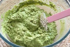 Groene pannenkoekjes met spinazie stap 2
