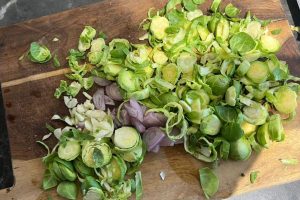 spruitjes risotto stap 1