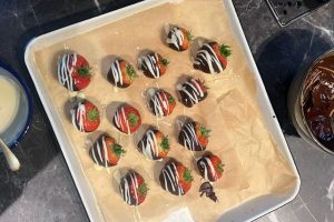 aardbeien met chocolade stap 3