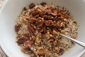 Granola gezoet met banaan stap 4