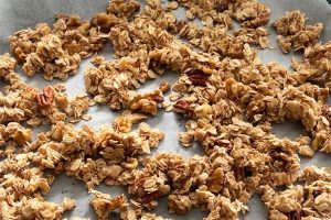 Granola gezoet met banaan stap 6