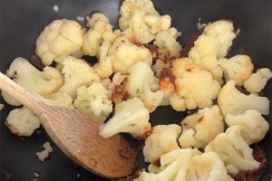 bloemkool curry stap 1