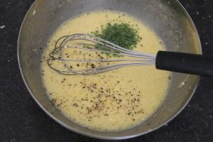 frittata met kip stap 1