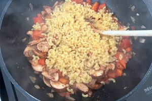 Macaroni met gehaktballetjes stap 4