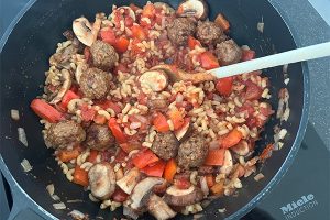 Macaroni met gehaktballetjes stap 5