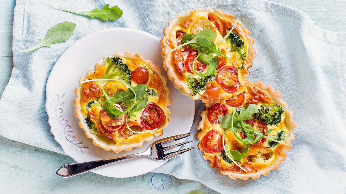 Mini quiches met groenten