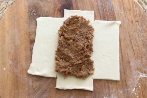 pecanbroodjes van bladerdeeg stap 3