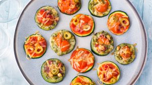 mini courgette pizza's recept