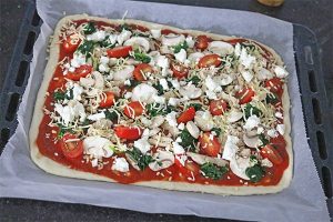 plaatpizza met feta stap 3