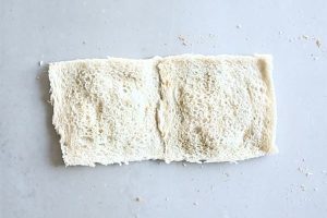 Zalm broodrolletjes stap 1