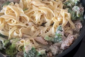 pasta met roomsaus stap 5