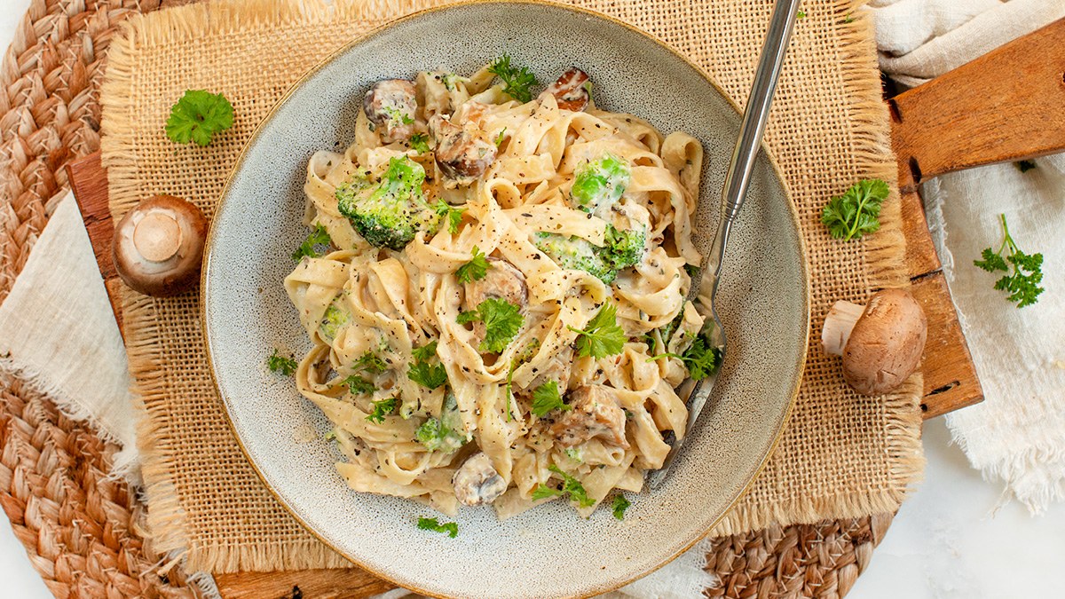 Pasta met roomsaus
