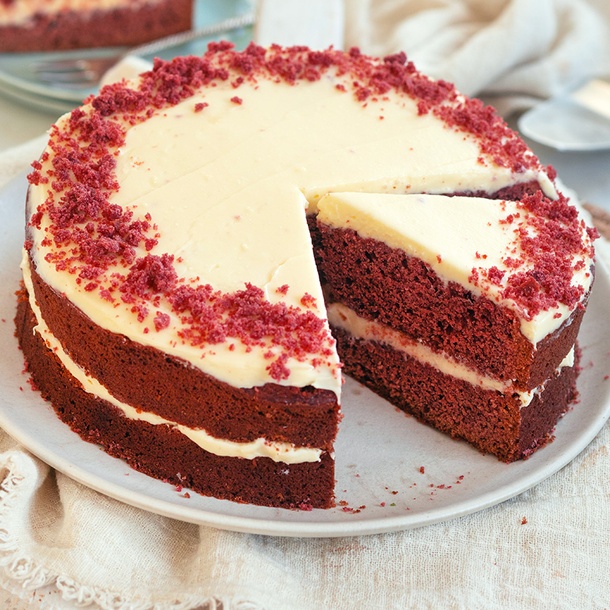 red velvet taart maken