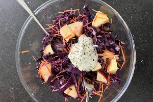 rode kool salade stap 3