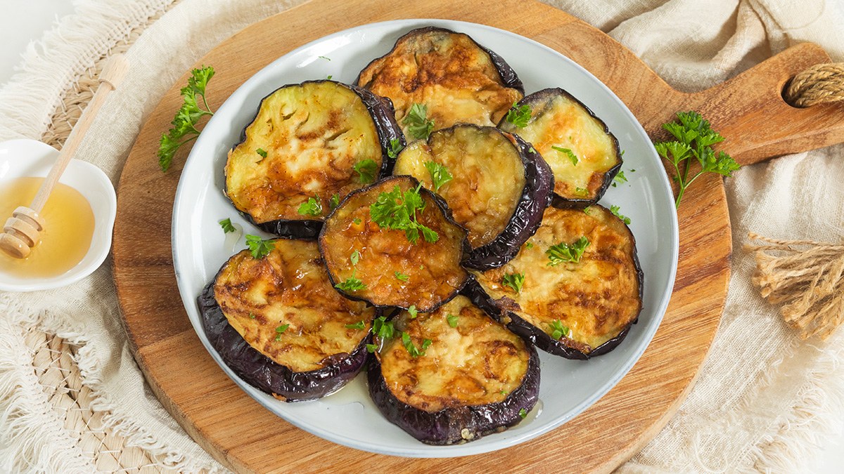 Aubergine met honing (berenjenas con miel)