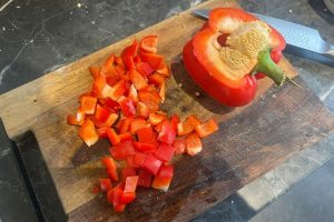 bruine bonen schotel stap 1