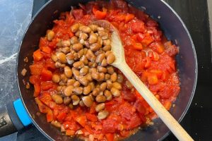 bruine bonen schotel stap 3