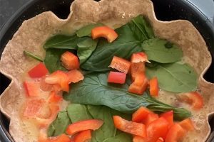 wrap quiche uit de airfryer stap 4