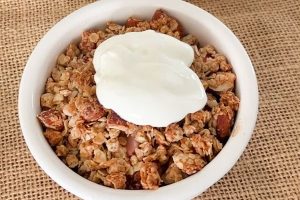 Aardbeien crumble ontbijt stap 6